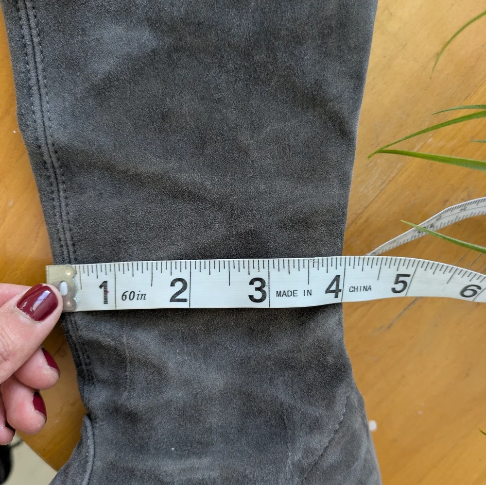 Stuart Weitzman Gray Over-the-Knee Boots - Picture 13 of 14